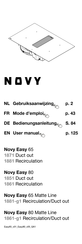 Novy Easy 65 Bedienungsanleitung