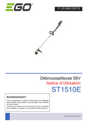 Ego Power+ ST1510E-F Bedienungsanleitung