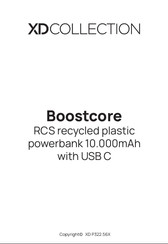 XD COLLECTION Boostcore P322.56-Serie Bedienungsanleitung