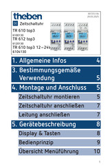 Theben 6100130 Bedienungsanleitung