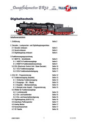 TILLIG BAHN BR 52 Bedienungsanleitung