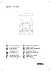SOLAC COFFEE 4 YOU MINI Gebrauchsanleitung
