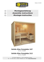 Infraworld Solido Glas Complete 167 Montageanleitung