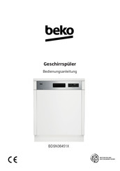 Beko BDSN36451X Bedienungsanleitung