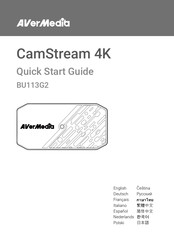 Avermedia CamStream 4K Schnellstartanleitung