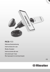 Riester RCS-100 Gebrauchsanweisung