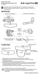 M-Wave Helios USB Installationsanleitung