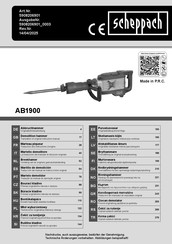 Scheppach AB1900 Originalbetriebsanleitung