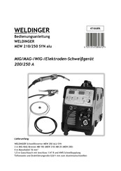 WELDINGER MEW 210 SYN alu Bedienungsanleitung