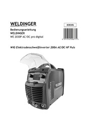 WELDINGER WE 2030P AC/DC pro digital Bedienungsanleitung