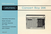 Grundig Concert boy 206 Bedienungsanleitung