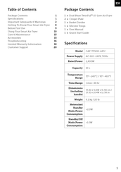 cosori CAF-TF101S-AEU Bedienungsanleitung