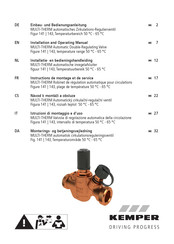 Kemper MULTI-THERM 143 Einbau- Und Bedienungsanleitung