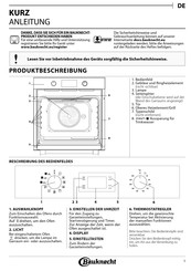 Bauknecht BB 8760C AL Kurzanleitung