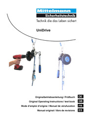Mittelmann UniDrive Gebrauchsanleitung Und Prüfbuch