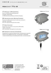 S+S REGELTECHNIK PREMASGARD 7110-1 VAQ Bedienungs- Und Montageanleitung