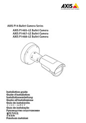 Axis Communications P14 Serie Installationsanleitung