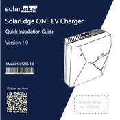 SolarEdge EV charger Kurzanleitung Zur Installation