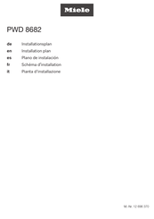 Miele PWD 8682 Installationsplan