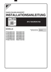 Daikin FTXC60EV1B Installationsanleitung