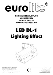 EuroLite LED DL-1 Bedienungsanleitung