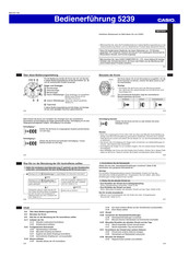 Casio 5239 Bedienerführung