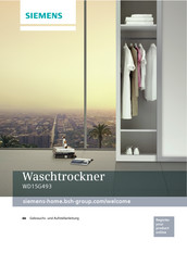 Siemens WD15G493 Gebrauchs- Und Aufstellanleitung