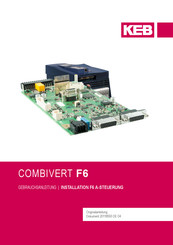 KEB COMBIVERT 14F6A32-3911 Gebrauchsanleitung