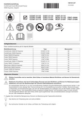 V-ZUG WC6T-51097 Installationsanleitung