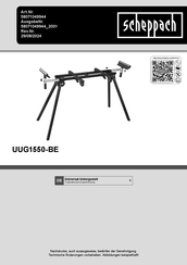 Scheppach UUG1550-BE Original Bedienungsanleitung