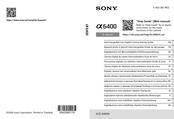 Sony Alpha 6400 Einführungsanleitung