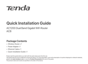 Tenda AC8 Schnelle Installationsanleitung