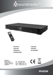 SOUNDMASTER IR45SW Bedienungsanleitung
