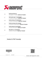 Akrapovic Optional Header Einbauanleitung