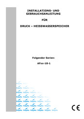 hajdu AF80-18-1 Installations- Und Gebrachsanleitung