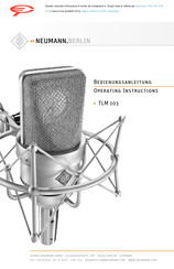 Neumann.berlin TLM 103 Bedienungsanleitung