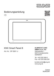 Jung KNX Smart Panel 8 Bedienungsanleitung