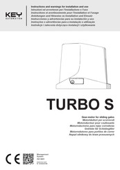 Key Automation TURBO S TUS92 Anleitungen Und Hinweise Zu Installation Und Einsatz