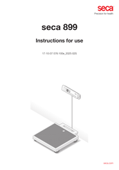 Seca 899 Bedienungsanleitung