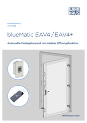 Winkhaus blueMatic EAV4+ Kurzanleitung