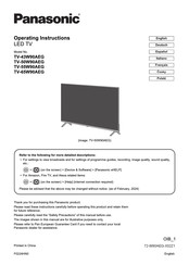 Panasonic TV-43W90AEG Bedienungsanleitung