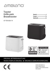 Ambiano GT-TDS-EDS-14 Originalbetriebsanleitung