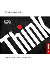 Lenovo ThinkPad E16 Gen 1 Benutzerhandbuch