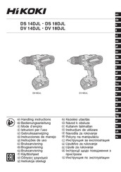 Hitachi DS18DJLWCZ Bedienungsanleitung