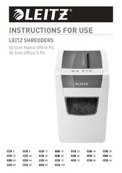 LEITZ IQ Slim Home Office P4 Bedienungsanleitung