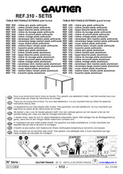 Gautier 310-SETIS Bedienungsanleitung