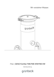 Grunbeck FME 65 Betriebsanleitung