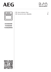 AEG OU5AB20SM Benutzerinformation