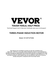 Vevor SY-2HP-2P-B34 Bedienungsanleitung