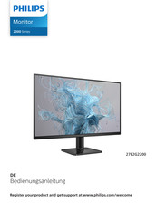 Philips 2000 Serie Bedienungsanleitung